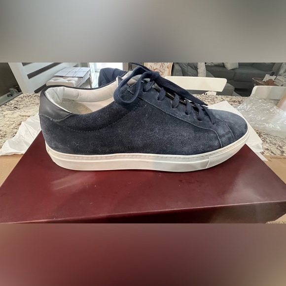 To Boot New York Adam Derrick Pacer Blue Suede Sneaker - Picture 6 of 16